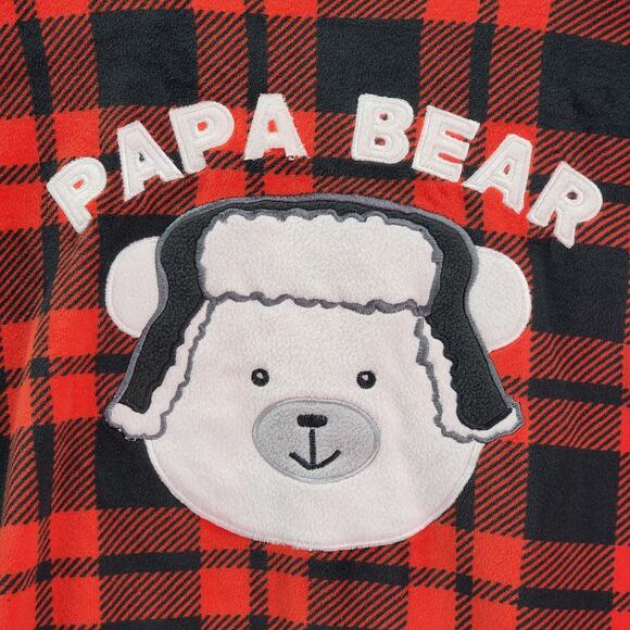 CUDDL DUDS JAMMIES Men's Med Pants ~ Large Top Buffalo Red Black Flannel Pajama - Picture 2 of 8